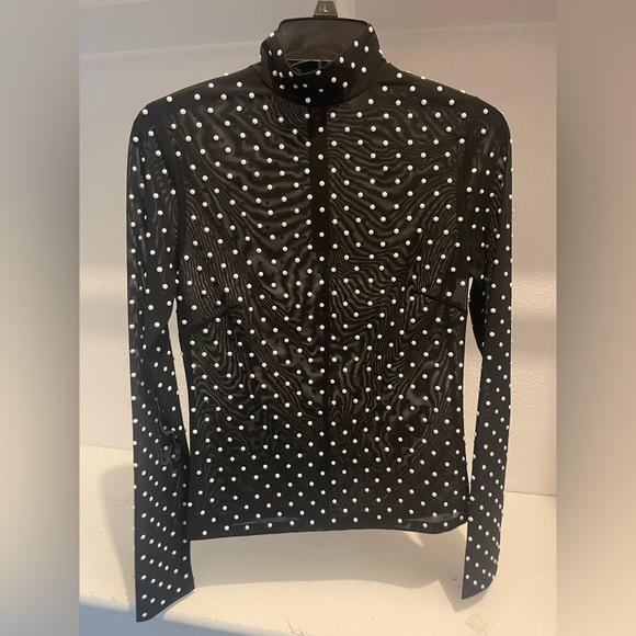 MISHA COLLECTION The MISHA Sandra Mesh Top with sequin embellished fabric small - Picture 2 of 3